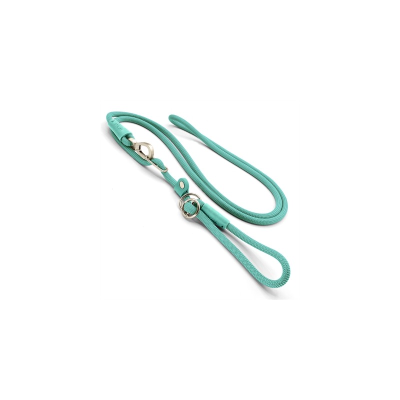 Morso Hondenriem Retrieverlijn Hands Free Soft Rope Gerecycled Aquamarijn