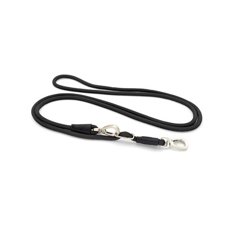 Morso Hondenriem Hands Free Soft Rope Gerecycled Zwart