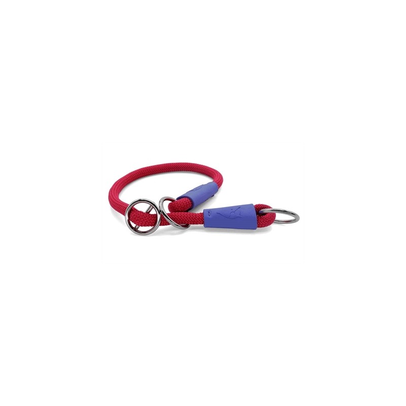 Morso Half Slip Halsband Hond Regular Rope Gerecycled Red Velvet Rood
