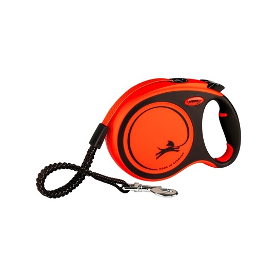 Flexi Rollijn Xtreme Tape Zwart / Oranje