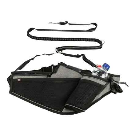 Trixie Joggingriem Met Lijn Grijs / Zwart