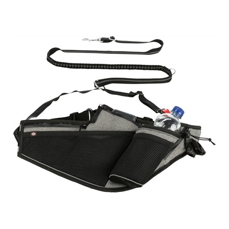 Trixie Joggingriem Met Lijn Grijs / Zwart