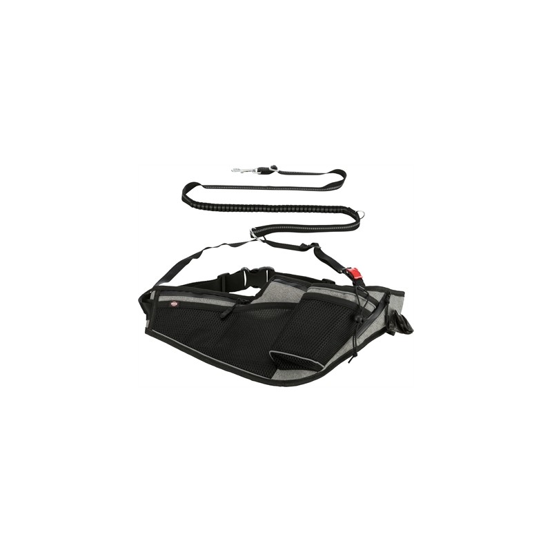 Trixie Joggingriem Met Lijn Grijs / Zwart