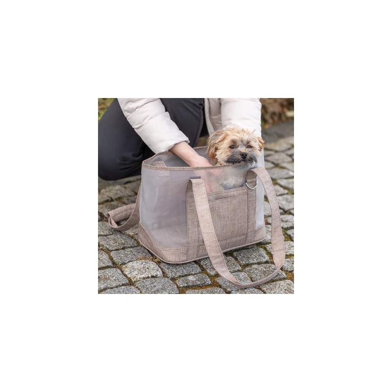 Trixie Hondentas Mary Transparant / Zand