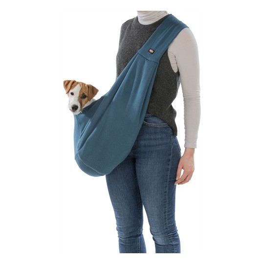 Trixie Draagtas Buikdrager Sling Blauw / Grijs
