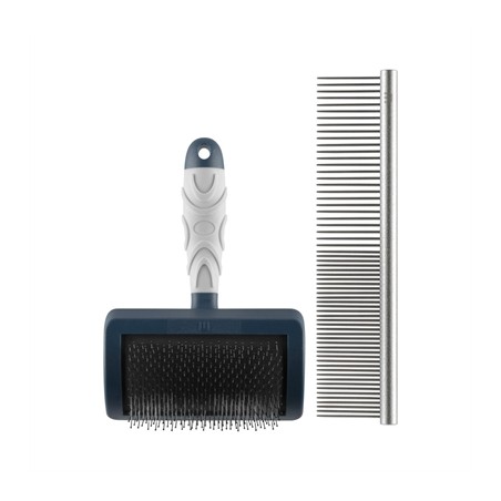 Mikki Doodle Grooming Kit Met Kam En Slickerborstel