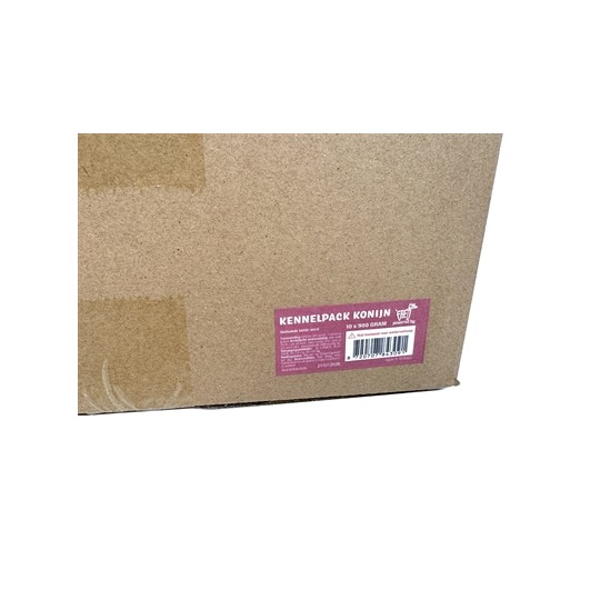 Freds Gestoomd Vers Vlees Worst Kennelpack Konijn Graan En Glutenvrij