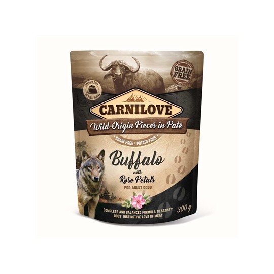 Carnilove Dog Pouch Buffel / Rozenblad