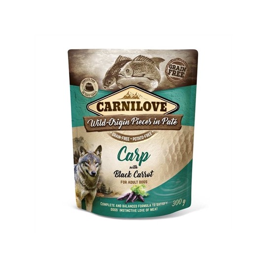Carnilove Dog Pouch Karper / Zwarte Wortel