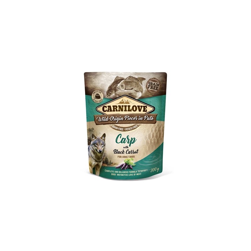 Carnilove Dog Pouch Karper / Zwarte Wortel