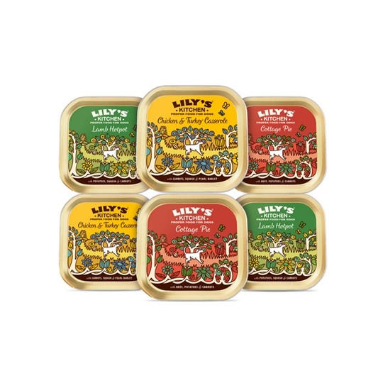 Lily's Kitchen Dog Adult Classic Dinners Tray Multipack