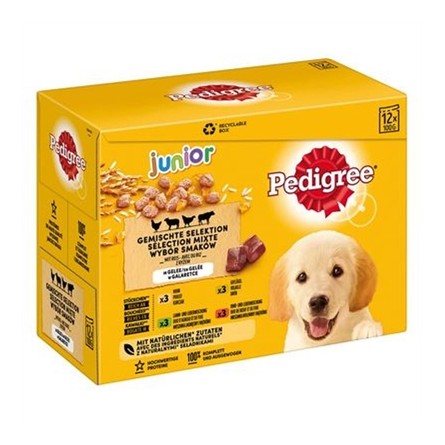 Pedigree Multipack Maaltijdzakjes Junior In Gelei