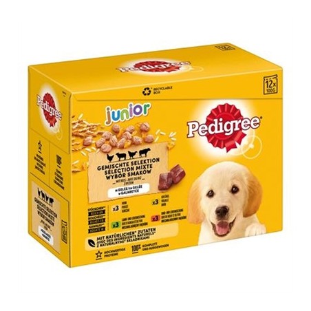Pedigree Multipack Maaltijdzakjes Junior In Gelei