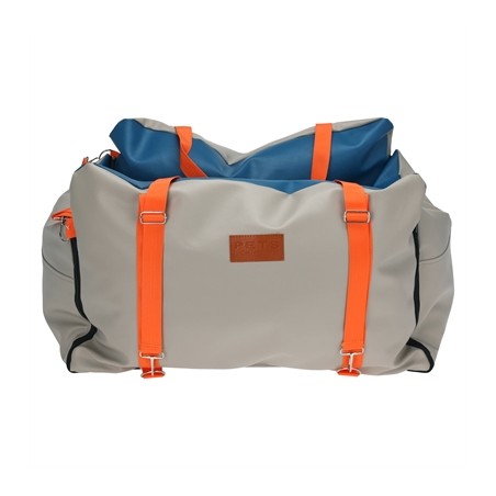 Merkloos Autostoel / Reismand Hondenmand Beige / Blauw / Oranje