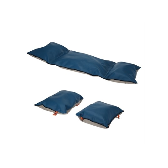 Merkloos Autostoel / Reismand Hondenmand Beige / Blauw / Oranje