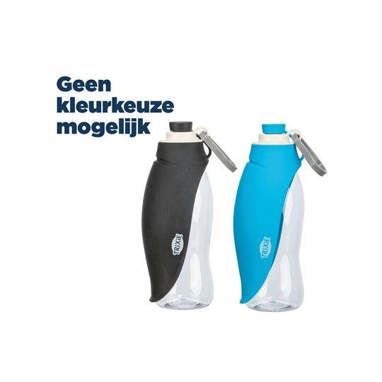 Trixie Drinkfles Met Bakje Siliconen Assorti