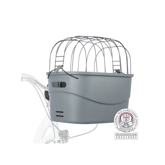 Trixie Stuur-Fietsmand Kunststof Grijs