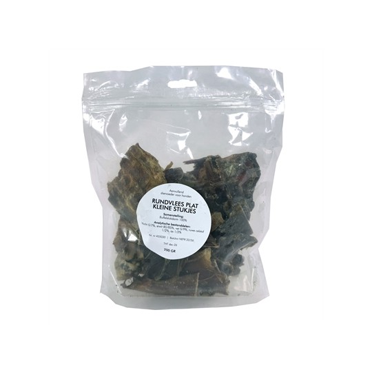 Petsnack Rundvlees Plat Kleine Stukjes