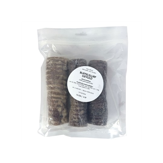 Petsnack Buffelslurf Gevuld