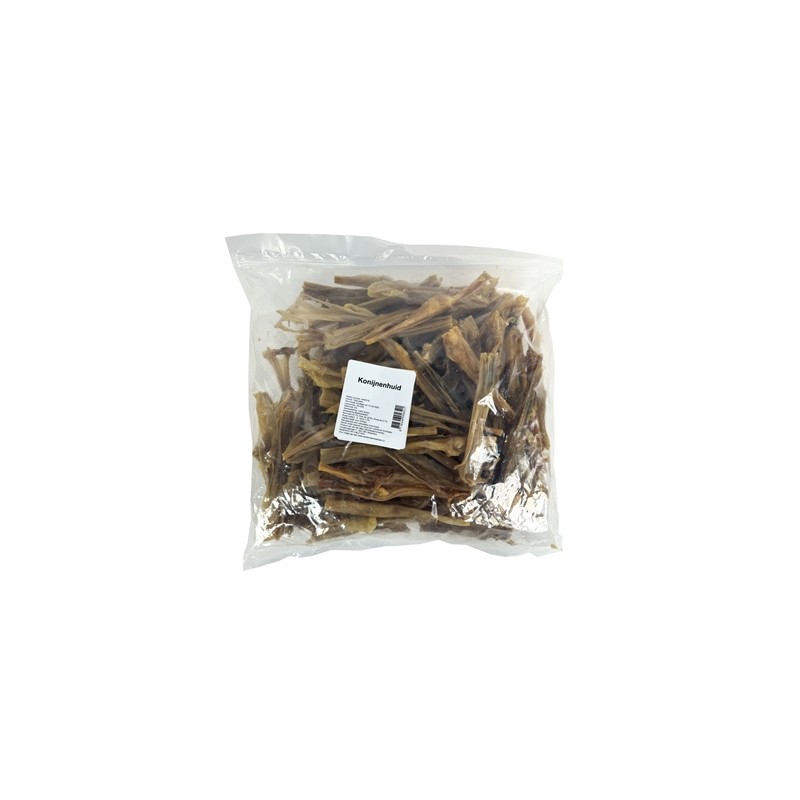 Petsnack Konijnenhuid Gezaagd