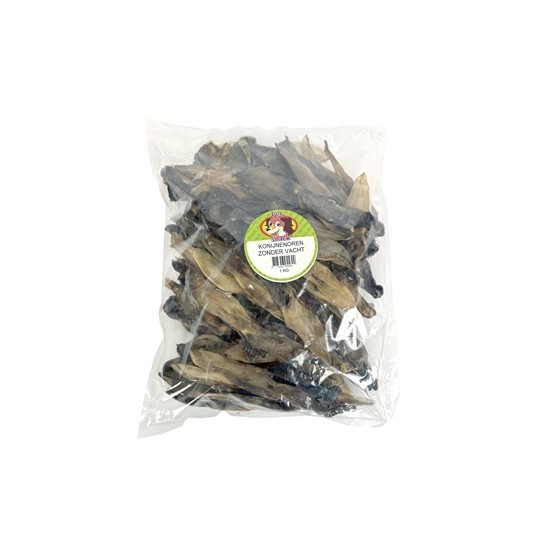 Petsnack Konijnenoren Zonder Vacht