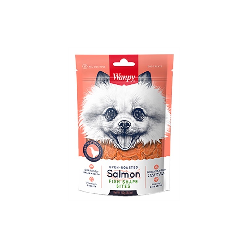 Wanpy Oven-Roasted Salmon Fish Shape Bites