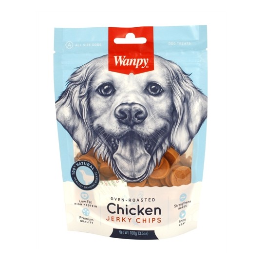 Wanpy Oven-Roasted Chicken Jerky Chips