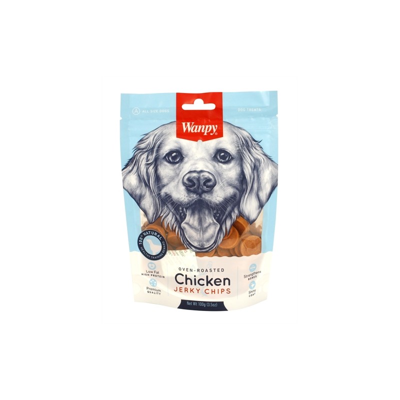 Wanpy Oven-Roasted Chicken Jerky Chips