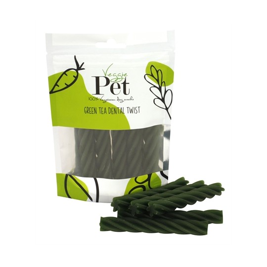 Veggie Pet Green Tea Dental Twist