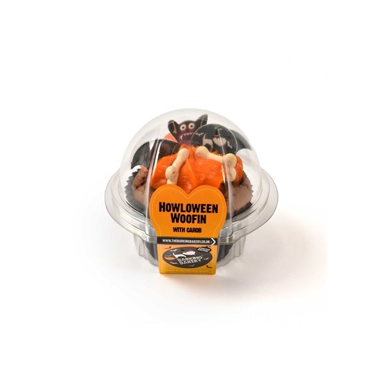 The Barking Bakery Carob Woofin Met Oranje Glazuur