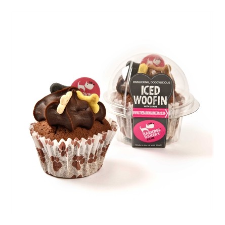 The Barking Bakery Vanilla Woofin Met Carob Glazuur