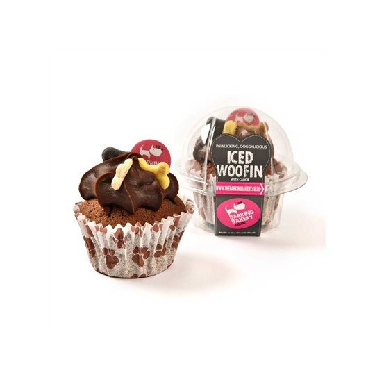 The Barking Bakery Vanilla Woofin Met Carob Glazuur