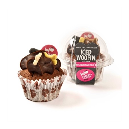 The Barking Bakery Vanilla Woofin Met Carob Glazuur