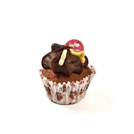 The Barking Bakery Vanilla Woofin Met Carob Glazuur