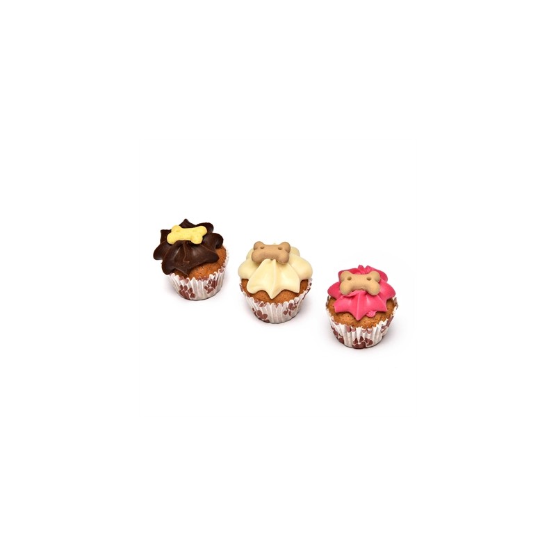 The Barking Bakery Mini Iced Woofins Vanilla En Carob Trio Assorti