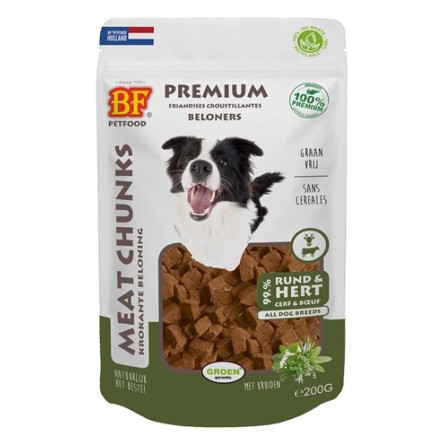 Bf Petfood Meat Chunks Rund En Hert