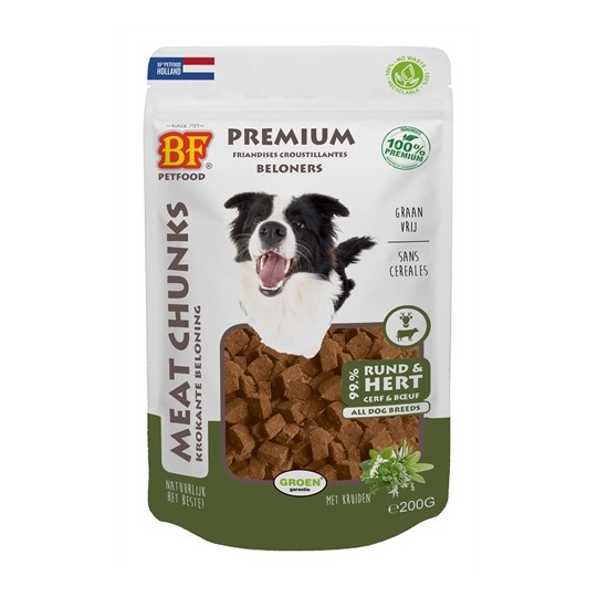 Bf Petfood Meat Chunks Rund En Hert