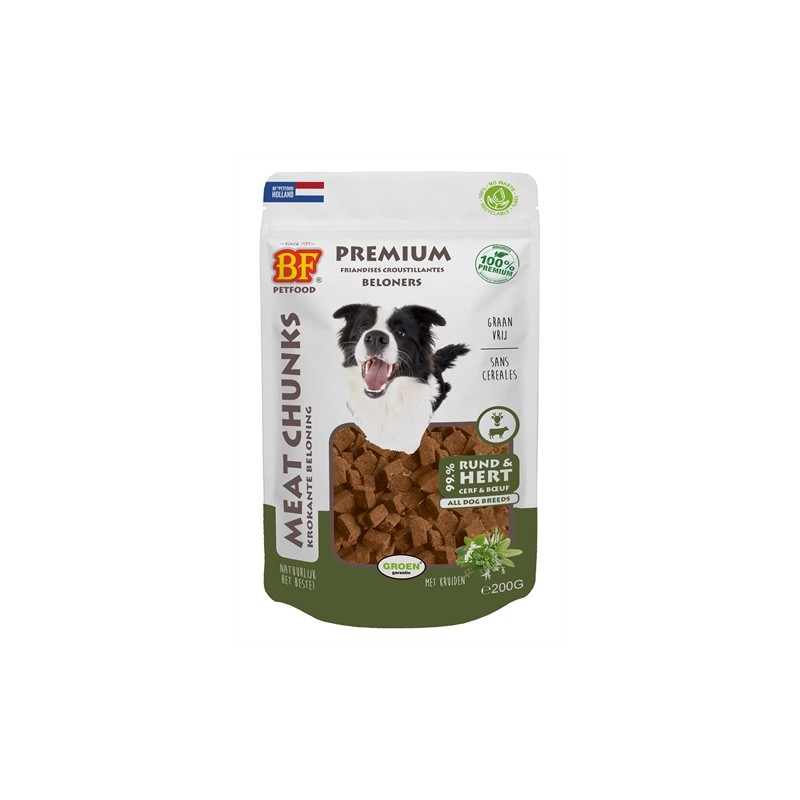 Bf Petfood Meat Chunks Rund En Hert