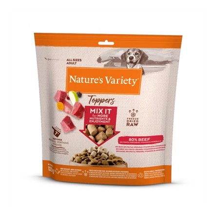 Natures Variety Freeze Dried Toppers Beef