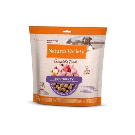 Natures Variety Freeze Dried Complete Mini Adult 1-10 Kg Turkey