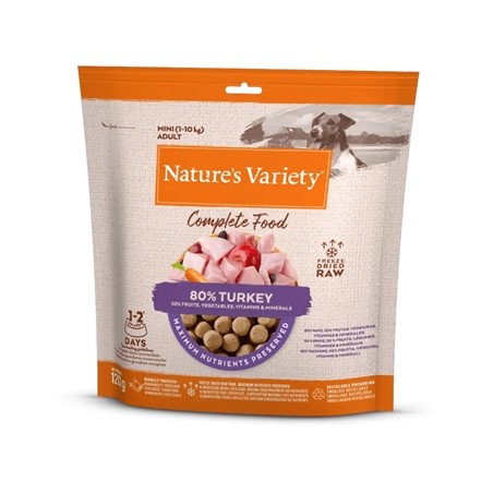 Natures Variety Freeze Dried Complete Mini Adult 1-10 Kg Turkey