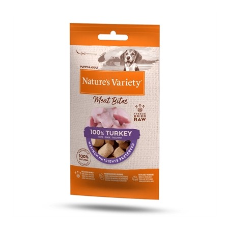 Natures Variety Freeze Dried Meat Bites Turkey