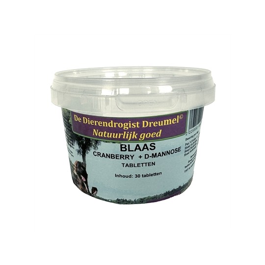 Dierendrogist Blaas / Cranberry / D-Mannose Tabletten