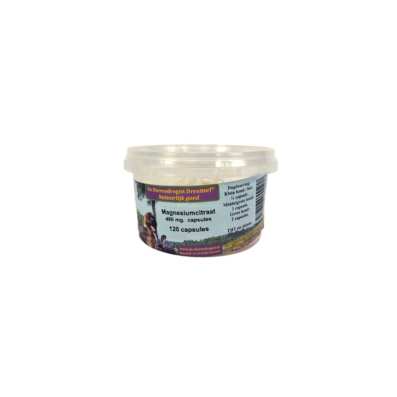 Dierendrogist Magnesium Citraat Capsules