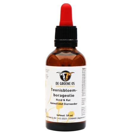 De Groene Os Teunisbloem-Borageolie Hond / Kat