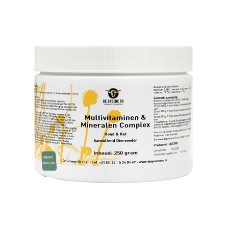 De Groene Os Multivitaminen / Mineralen Complex Hond / Kat