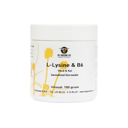 De Groene Os L-Lysine / B6 Hond / Kat