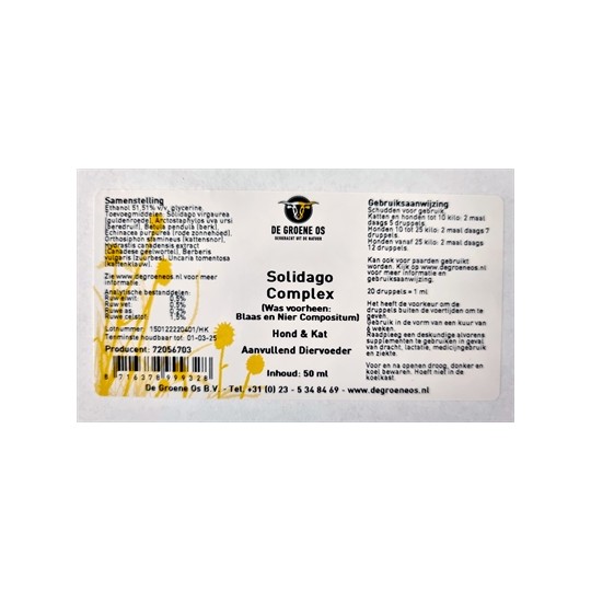 De Groene Os Solidago Complex Hond / Kat