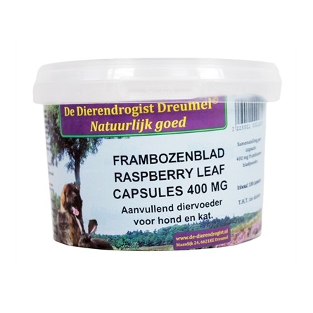 Dierendrogist Frambozenblad Capsules