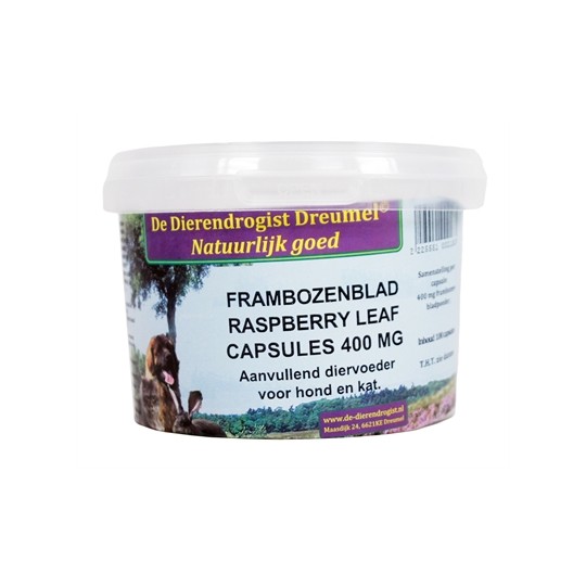 Dierendrogist Frambozenblad Capsules